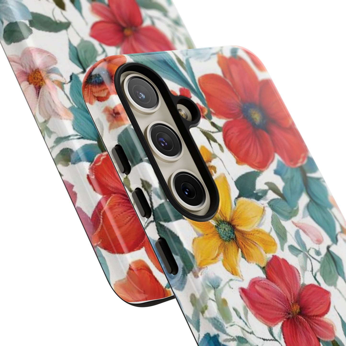 Floral Phone Cases for  iPhone, Samsung Galaxy, and Google Pixel devices - Double layers for extra durability and protection