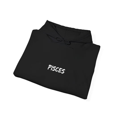 "Pisces" Zodiac Hoodie With The Sign's Stars On The Back