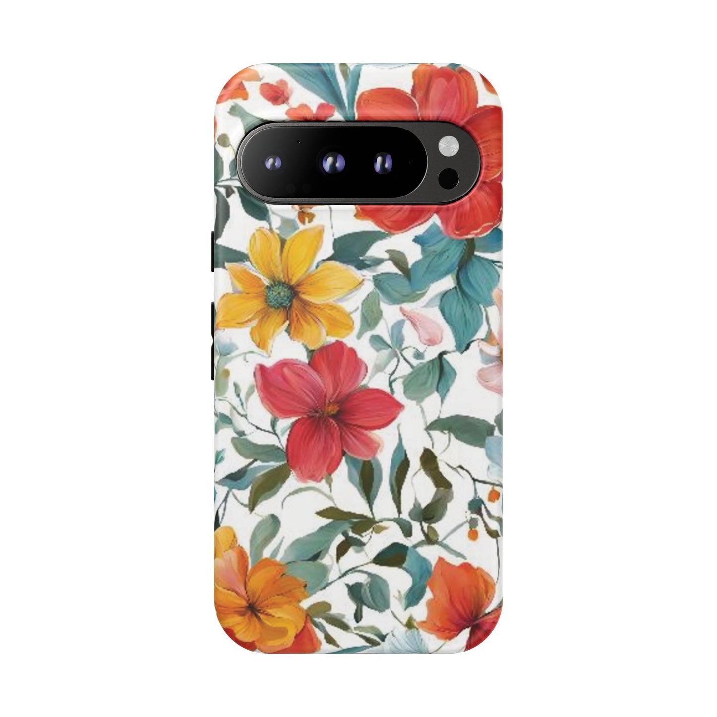 Floral Phone Cases for  iPhone, Samsung Galaxy, and Google Pixel devices - Double layers for extra durability and protection