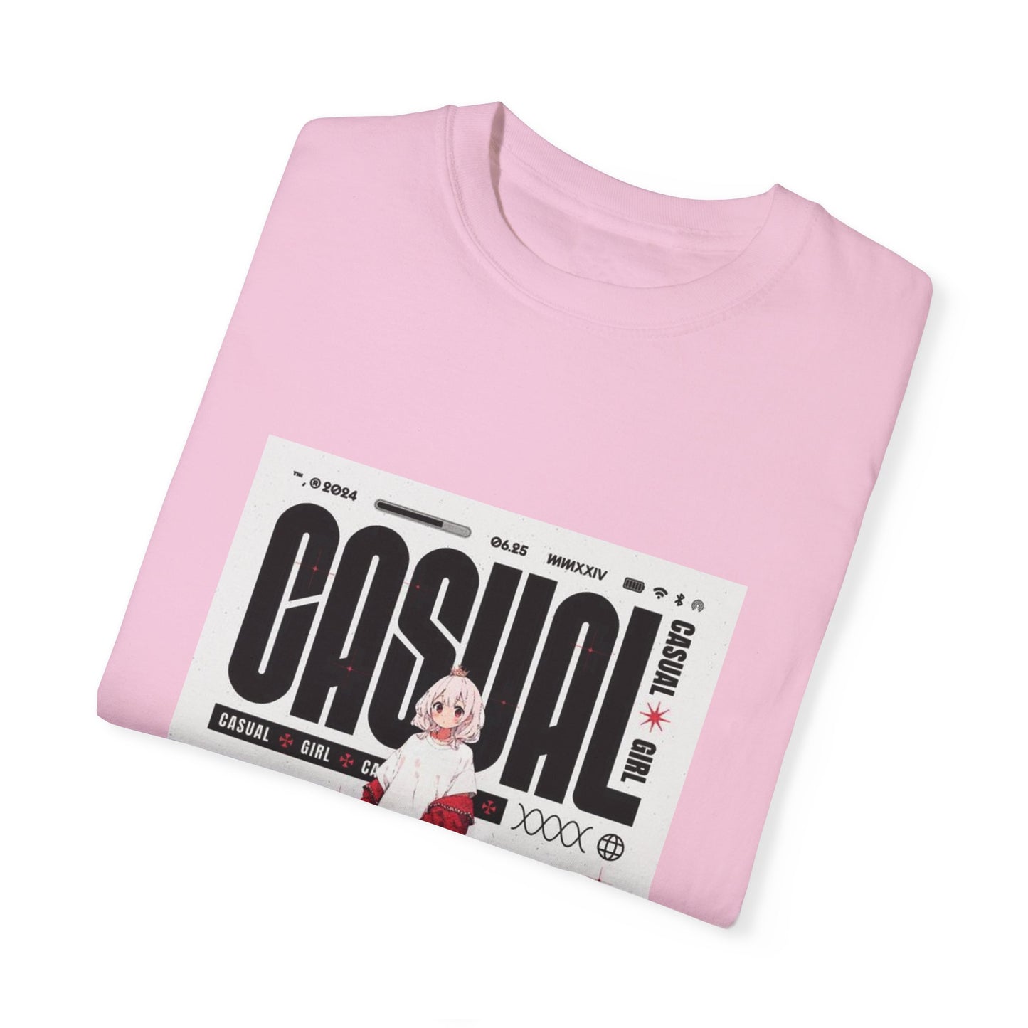 "Casual Girl", Women's and Men's Anime T-shirt