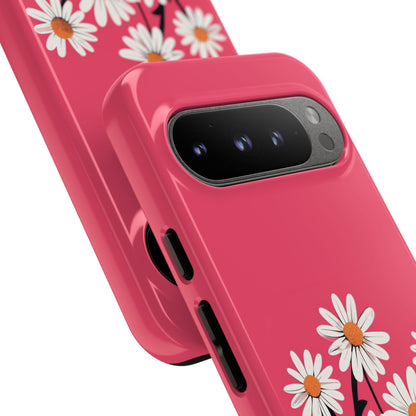 Daisy Flower Phone Case - Vibrant Pink Daisy Design