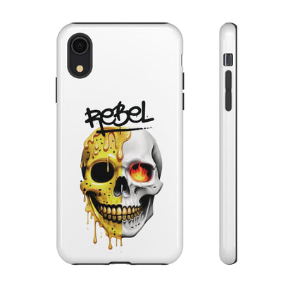 Rebel Skull Phone Case - White