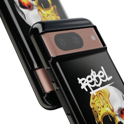 Rebel Skull Phone Case - Black