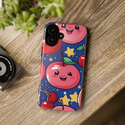 "Cute Cherry In The Sky" Phone Case, Tough Cases - iPhone, Samsung Galaxy, and Google Pixel