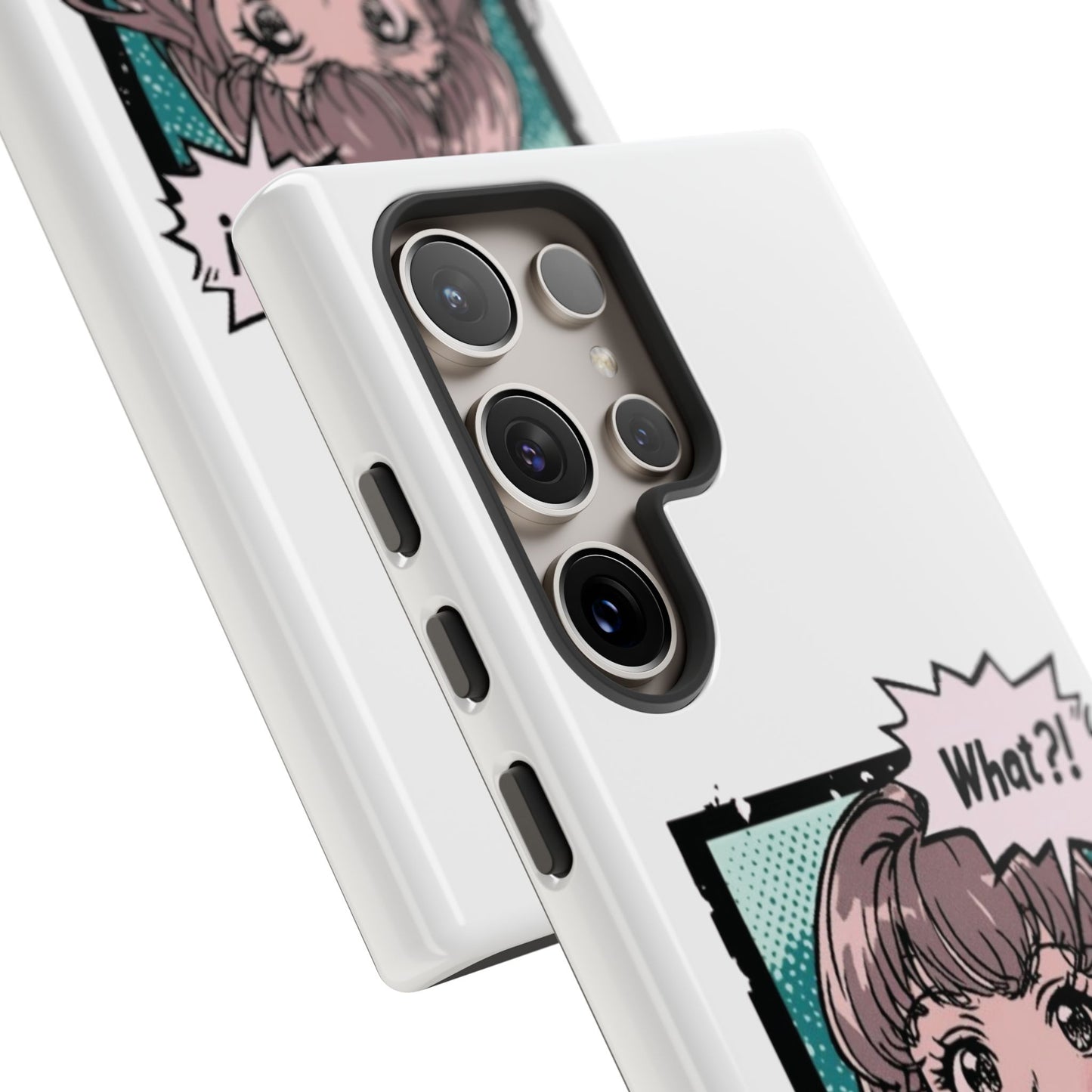 "What?!" Anime Phone Caes - Durable, Tough Cases - iPhone, Samsung Galaxy, and Google Pixel