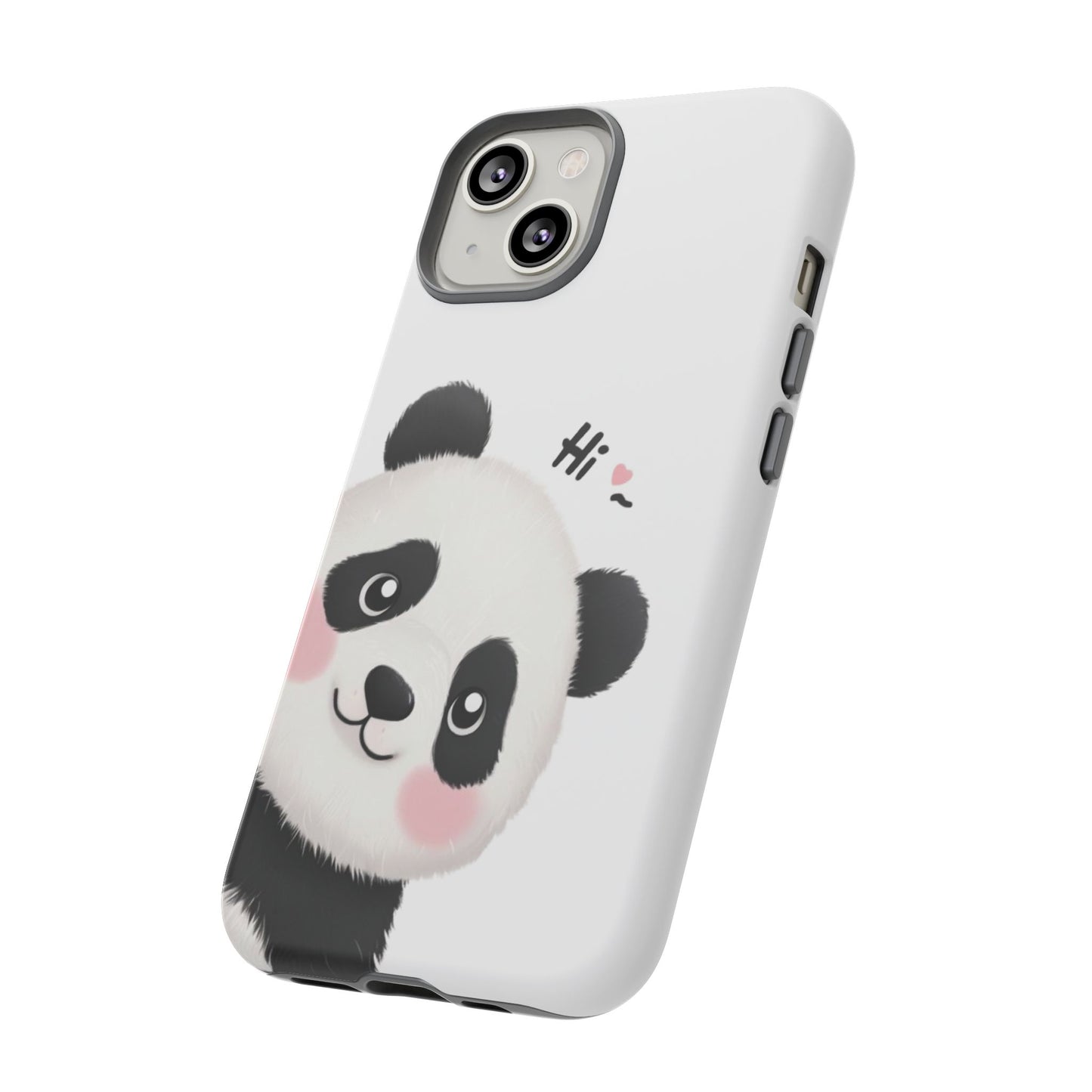 "Hi Cute Panda" Phone Case for iPhone, Samsung Galaxy, and Google Pixel devices