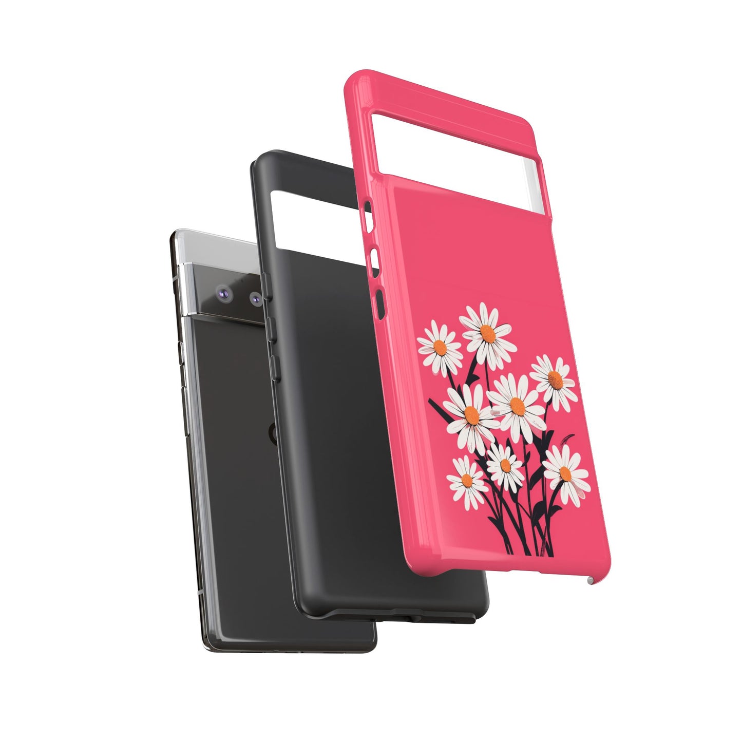 Daisy Flower Phone Case - Vibrant Pink Daisy Design