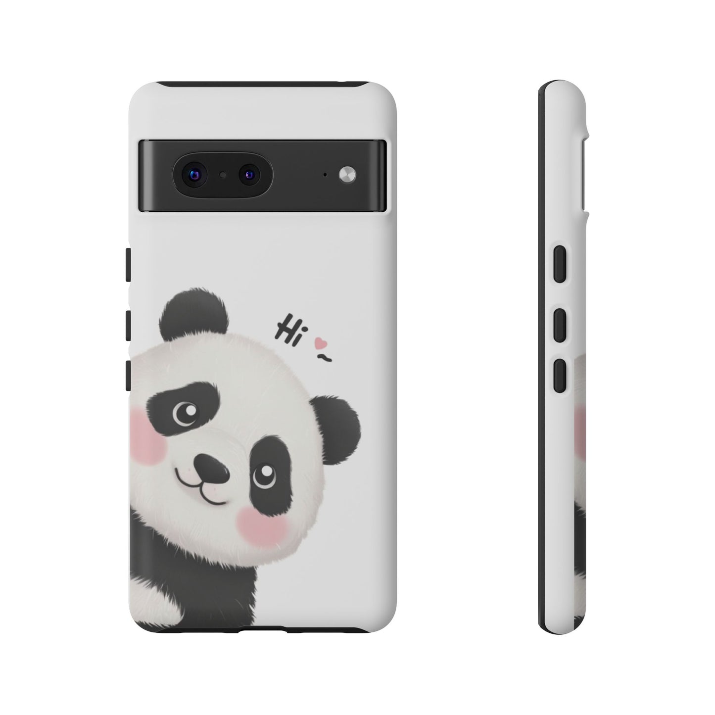 "Hi Cute Panda" Phone Case for iPhone, Samsung Galaxy, and Google Pixel devices