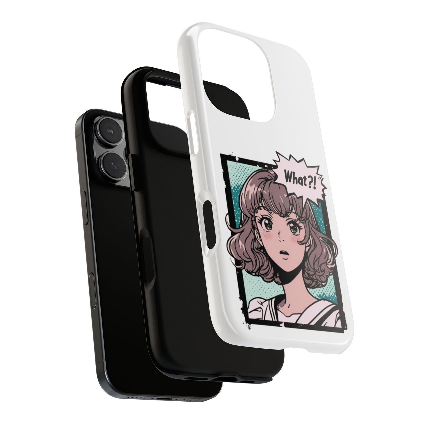 "What?!" Anime Phone Caes - Durable, Tough Cases - iPhone, Samsung Galaxy, and Google Pixel