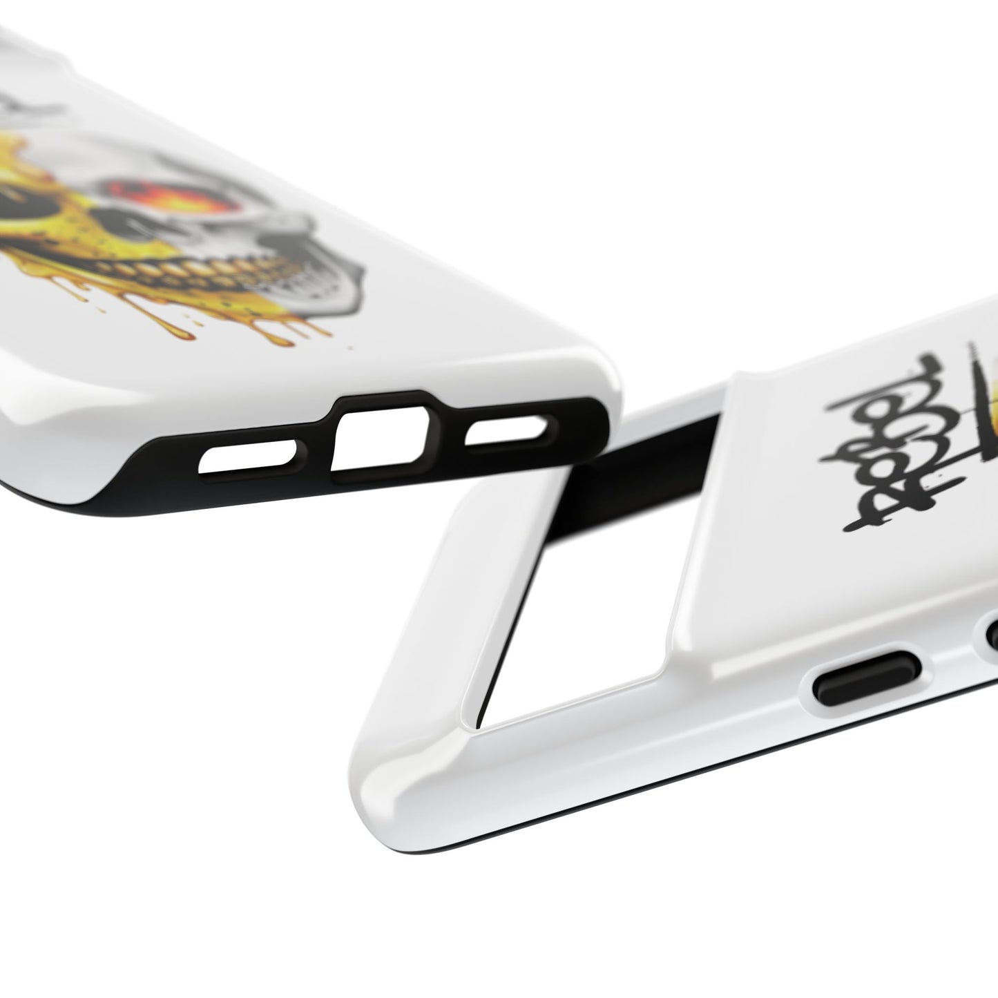 Rebel Skull Phone Case - White