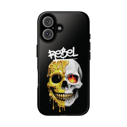 Rebel Skull Phone Case - Black