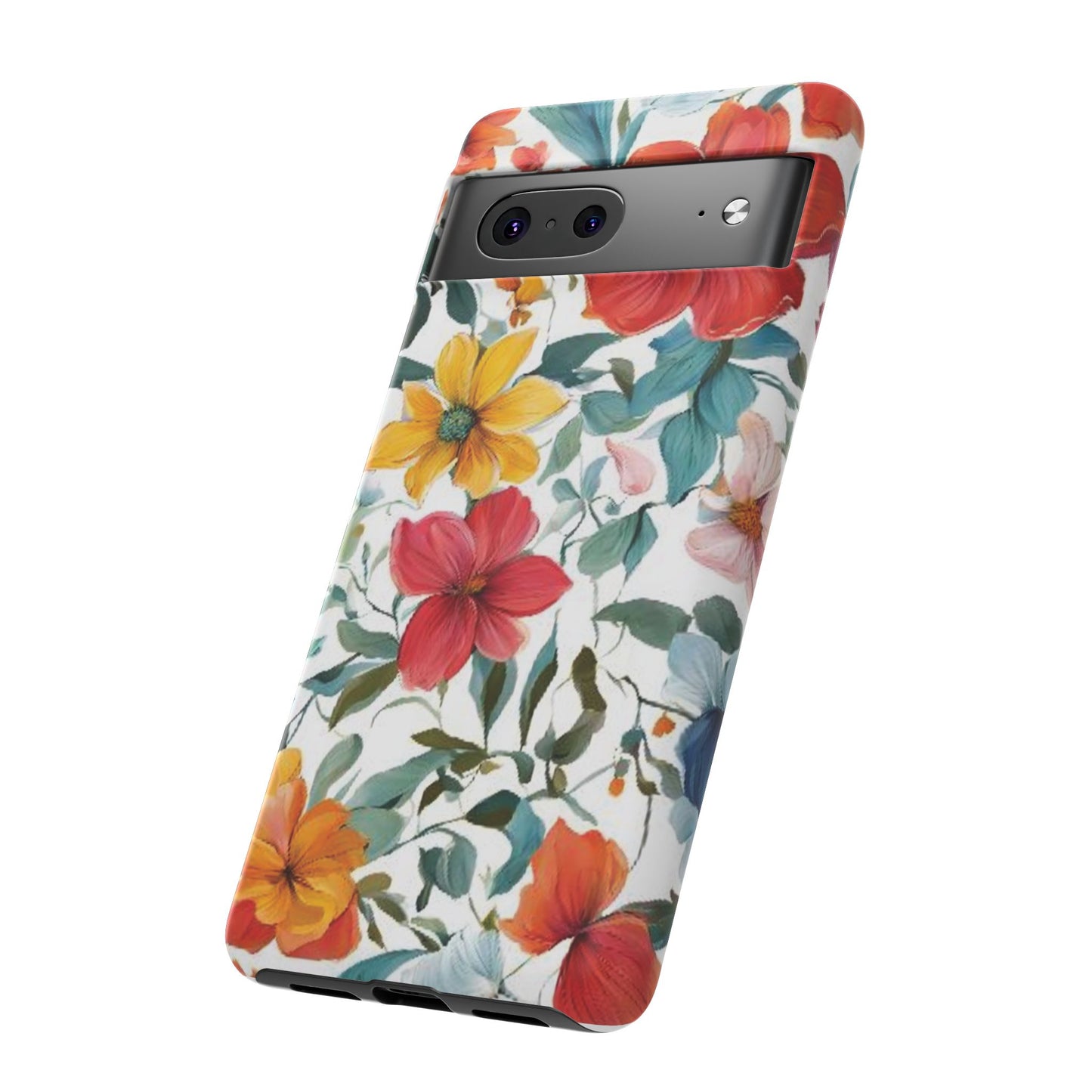 Floral Phone Cases for  iPhone, Samsung Galaxy, and Google Pixel devices - Double layers for extra durability and protection