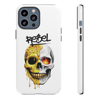 Rebel Skull Phone Case - White