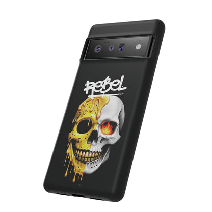 Rebel Skull Phone Case - Black