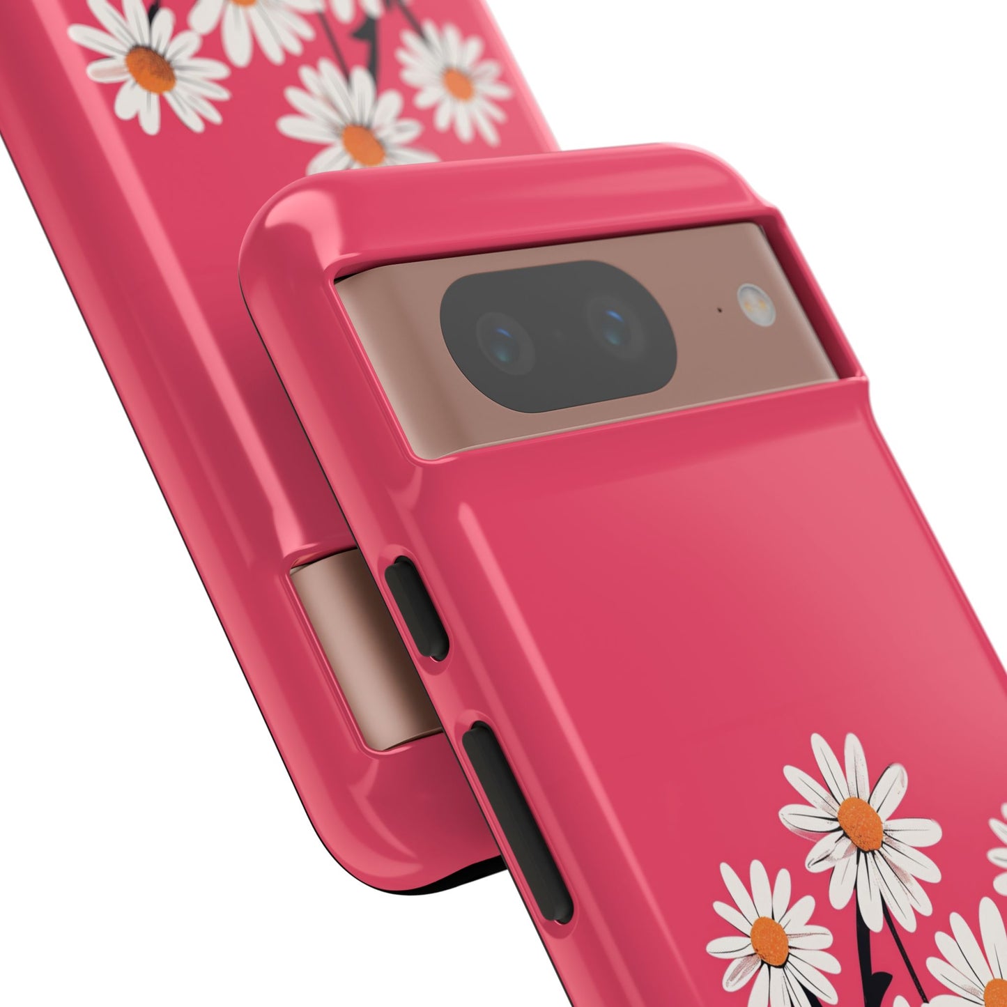 Daisy Flower Phone Case - Vibrant Pink Daisy Design