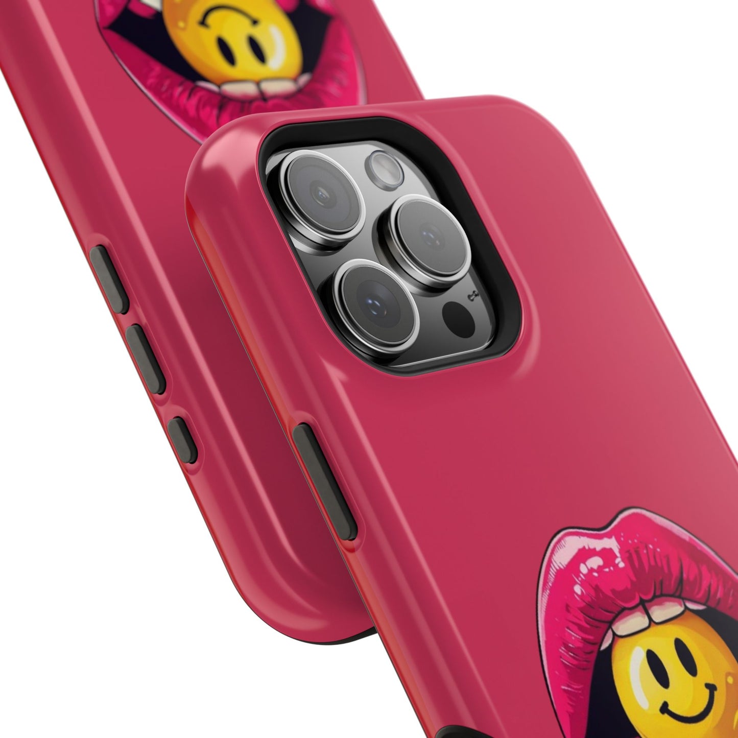 Lips & A Smiley Face Lollipop Magnetic Phone Case