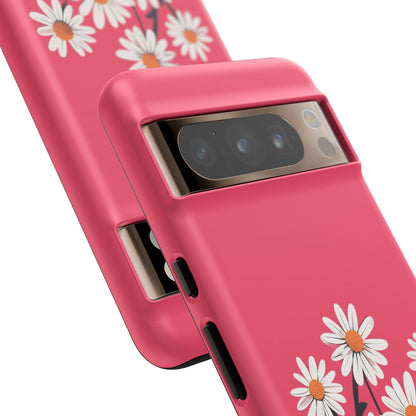 Daisy Flower Phone Case - Vibrant Pink Daisy Design