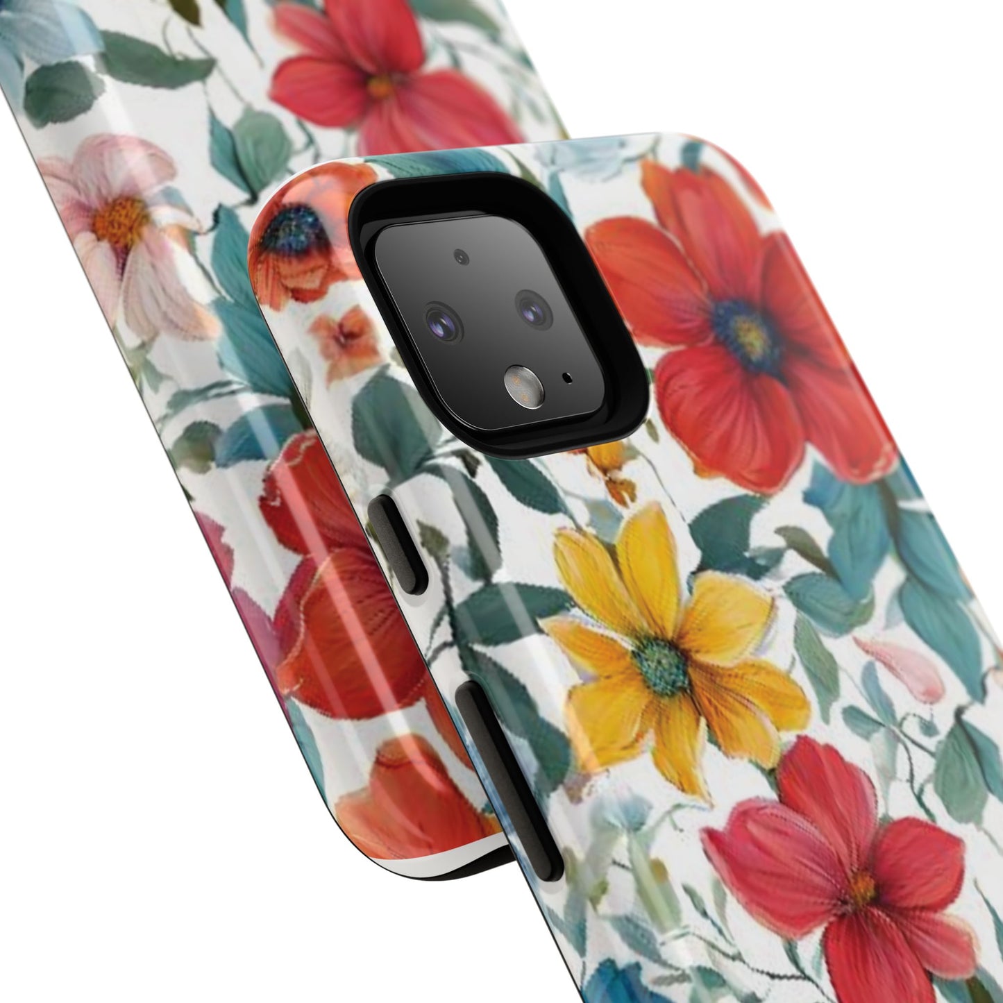 Floral Phone Cases for  iPhone, Samsung Galaxy, and Google Pixel devices - Double layers for extra durability and protection