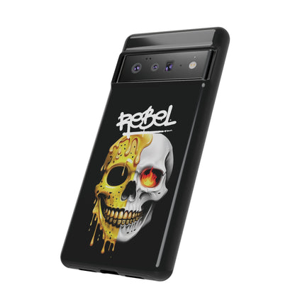 Rebel Skull Phone Case - Black