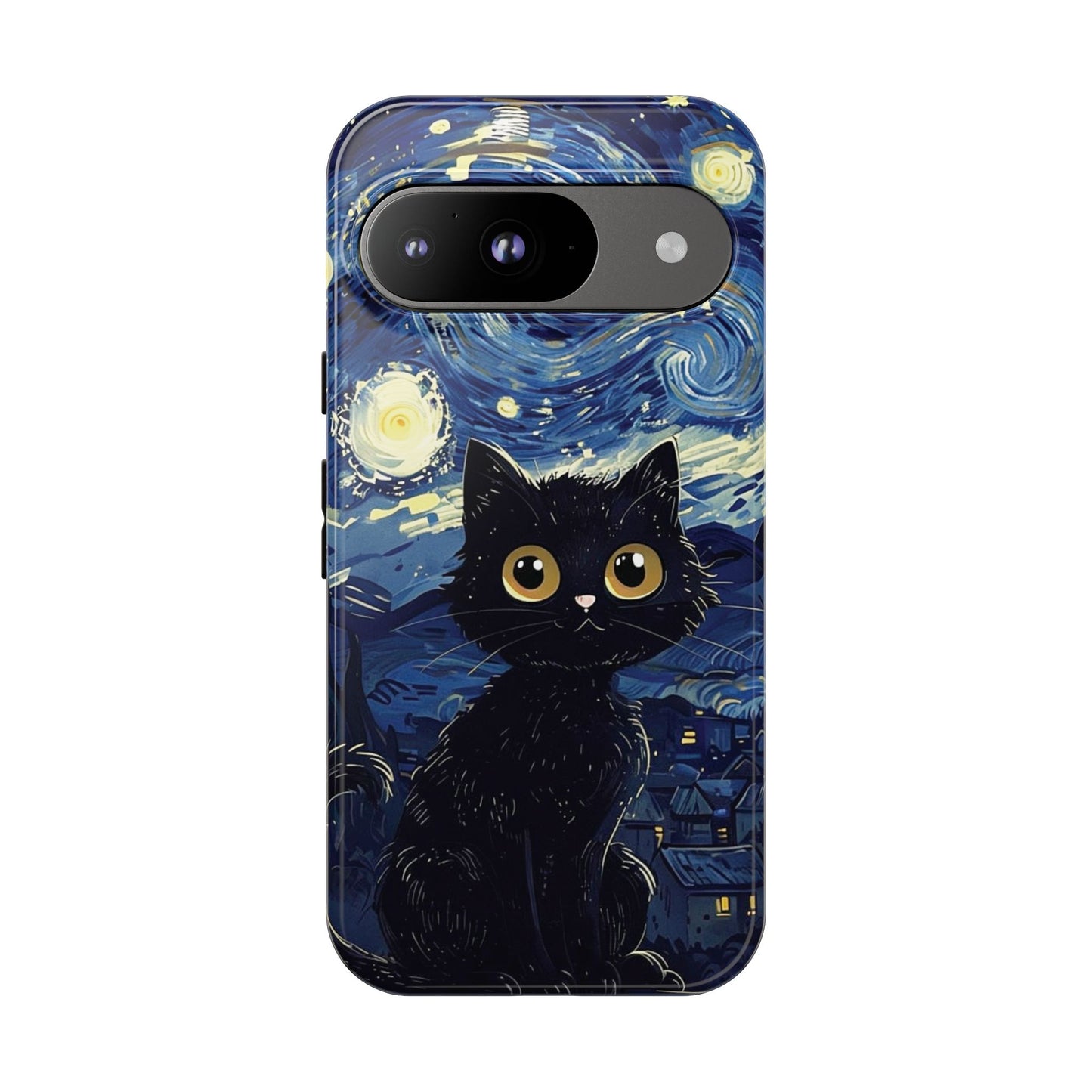 Cat under the stars, cute phone cases, Extra durable, Tough Cases, Pick your size