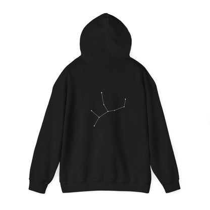 "Virgo" Zodiac Hoodie With The Sign's Stars On The Back