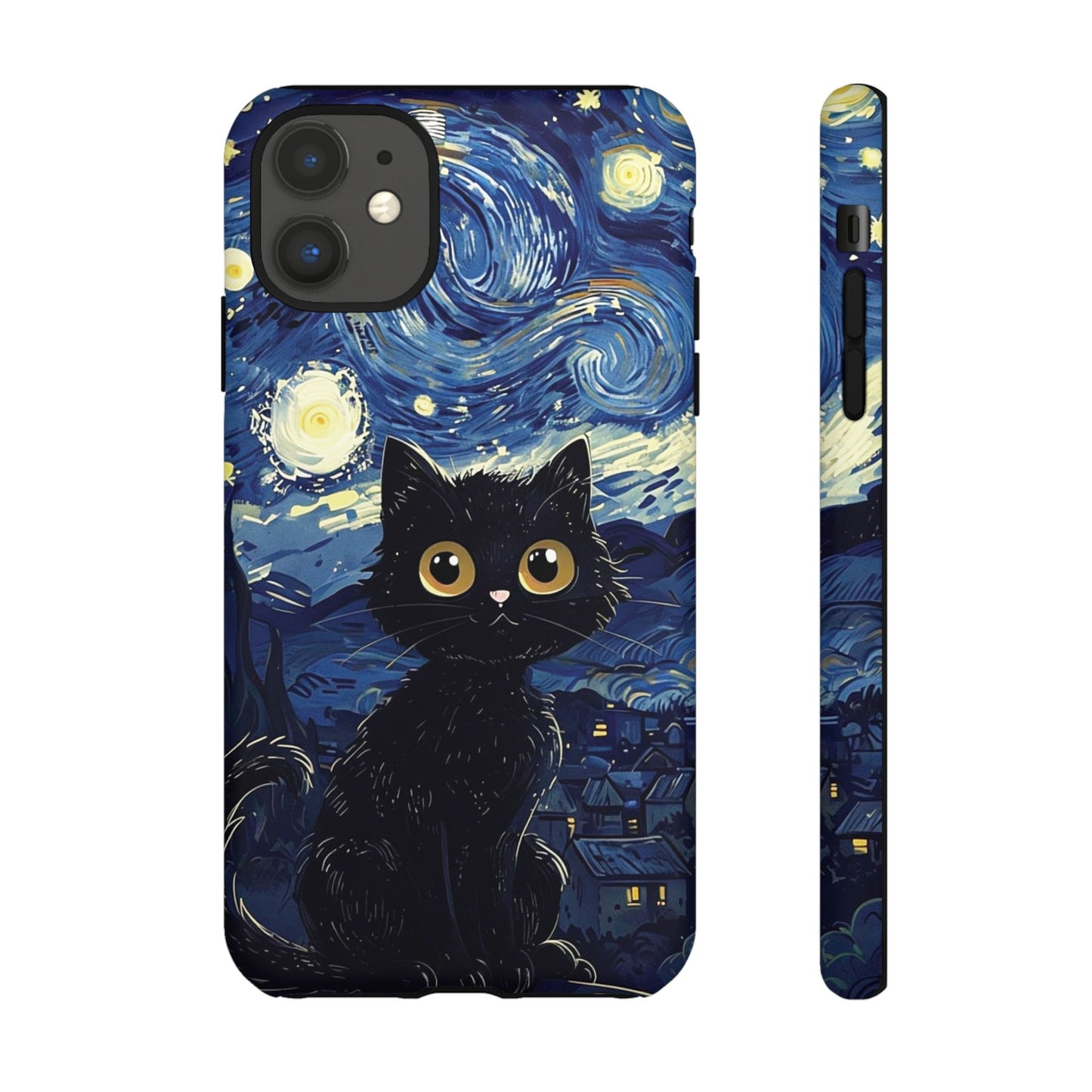 Cat under the stars, cute phone cases, Extra durable, Tough Cases, Pick your size