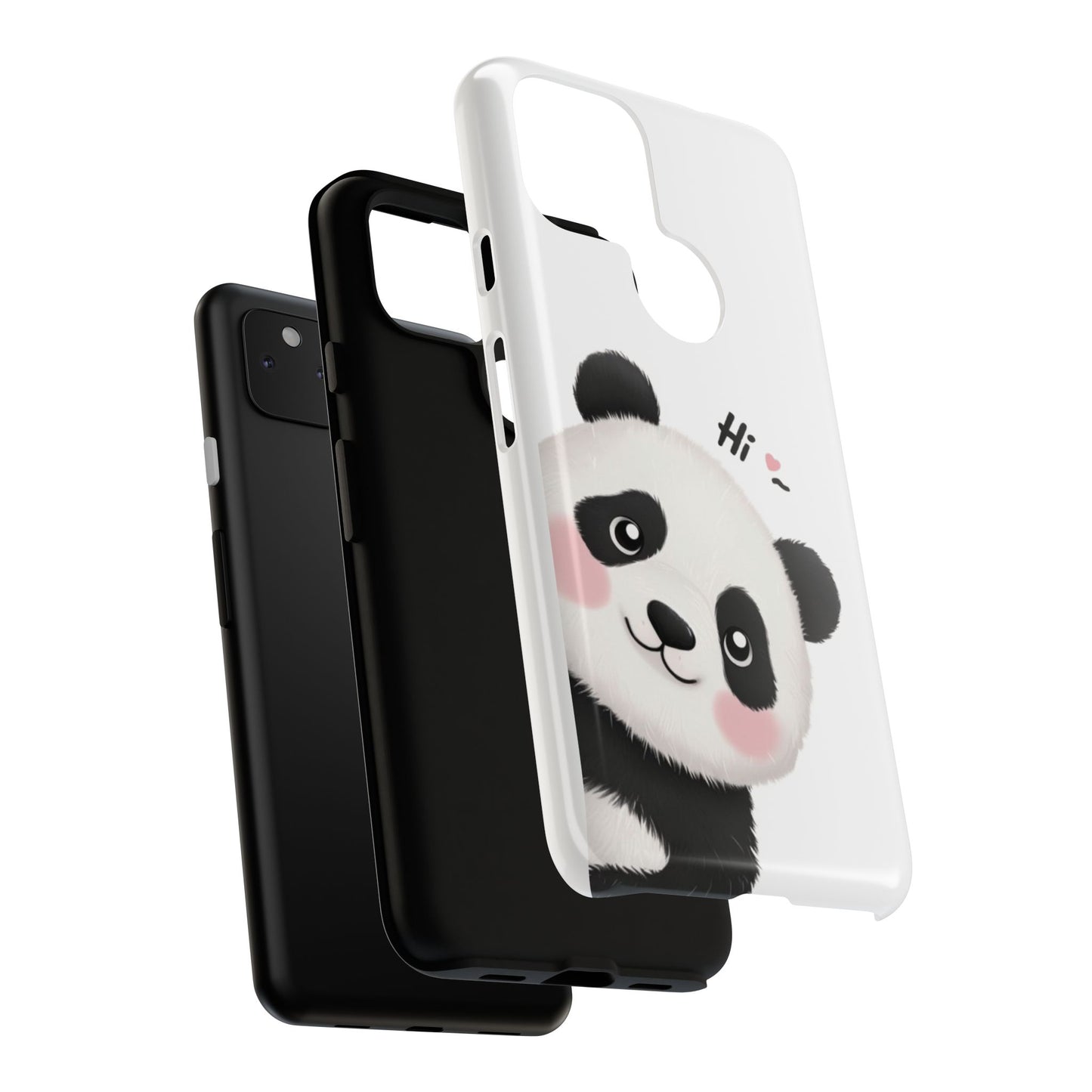 "Hi Cute Panda" Phone Case for iPhone, Samsung Galaxy, and Google Pixel devices