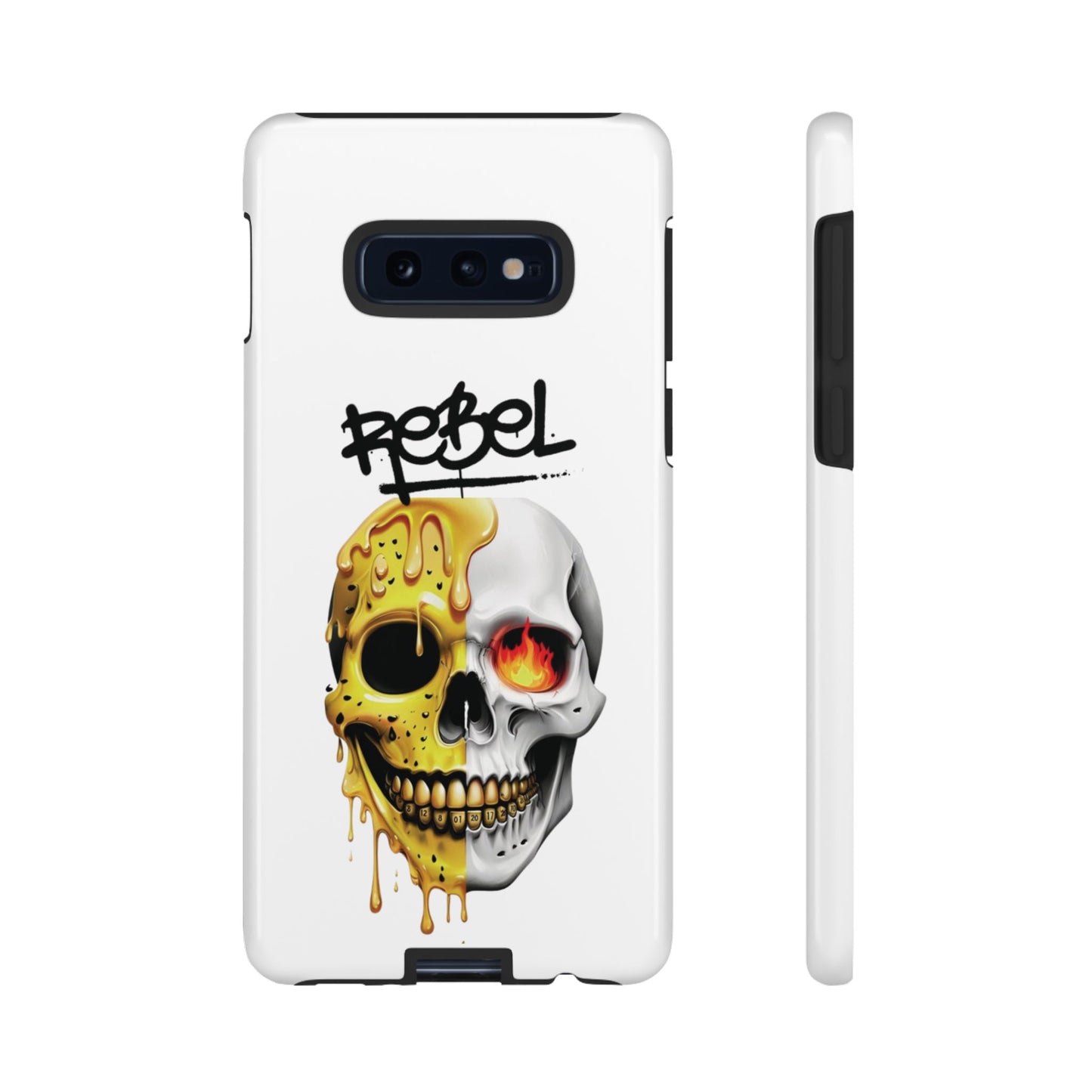 Rebel Skull Phone Case - White