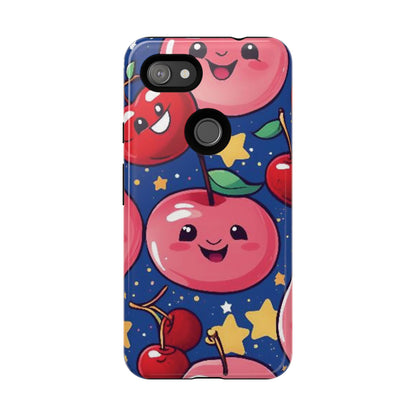 "Cute Cherry In The Sky" Phone Case, Tough Cases - iPhone, Samsung Galaxy, and Google Pixel