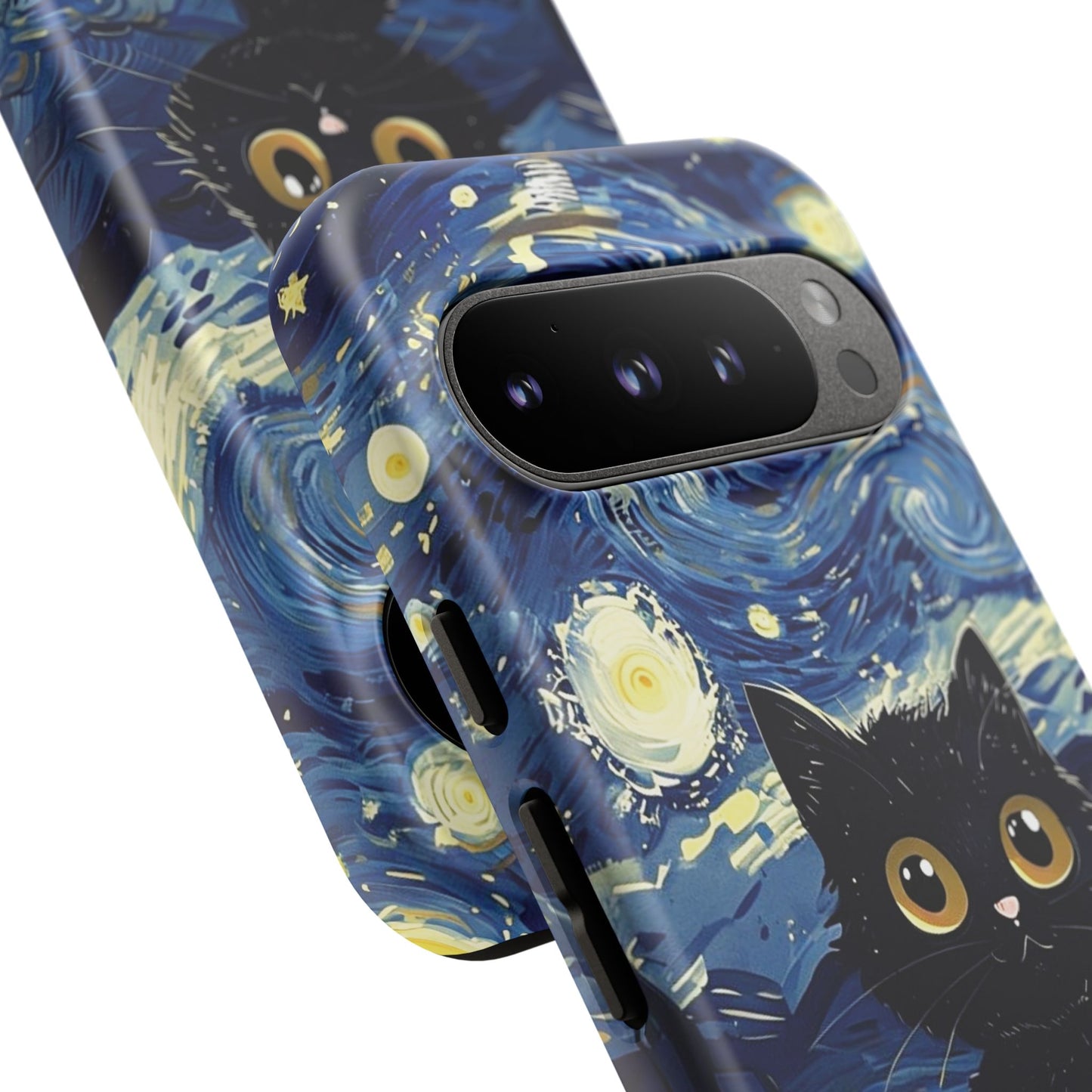 Cat under the stars, cute phone cases, Extra durable, Tough Cases, Pick your size