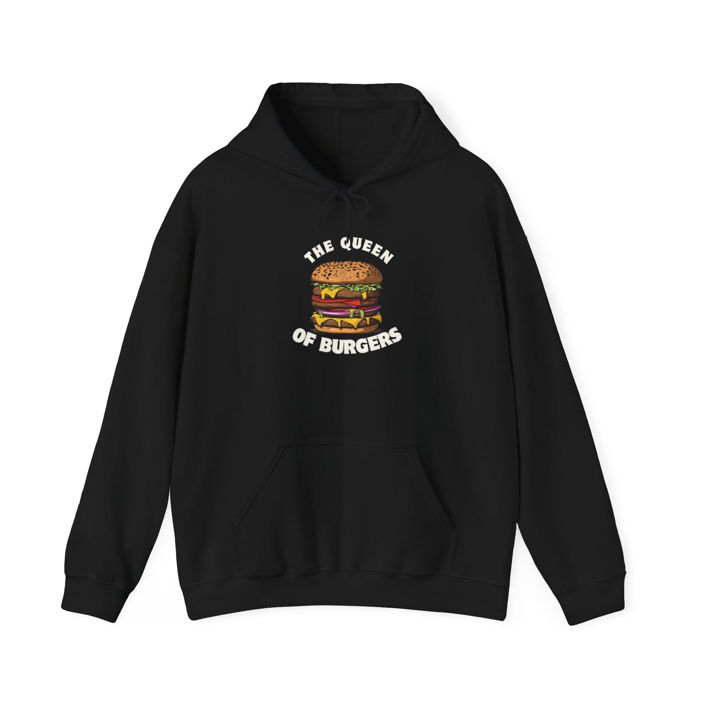 'The Queen of Burgers' Hoodie - Perfect for Food Lovers