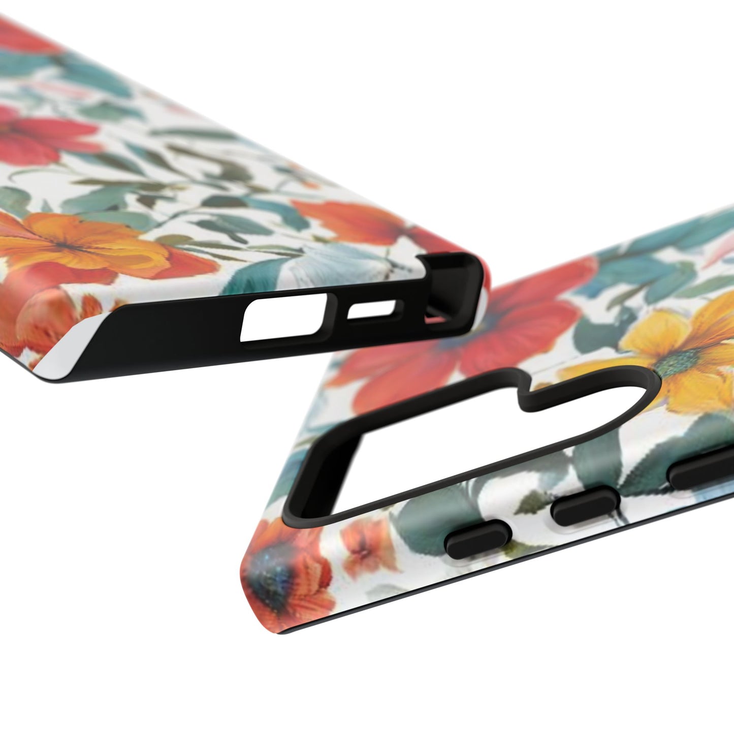 Floral Phone Cases for  iPhone, Samsung Galaxy, and Google Pixel devices - Double layers for extra durability and protection