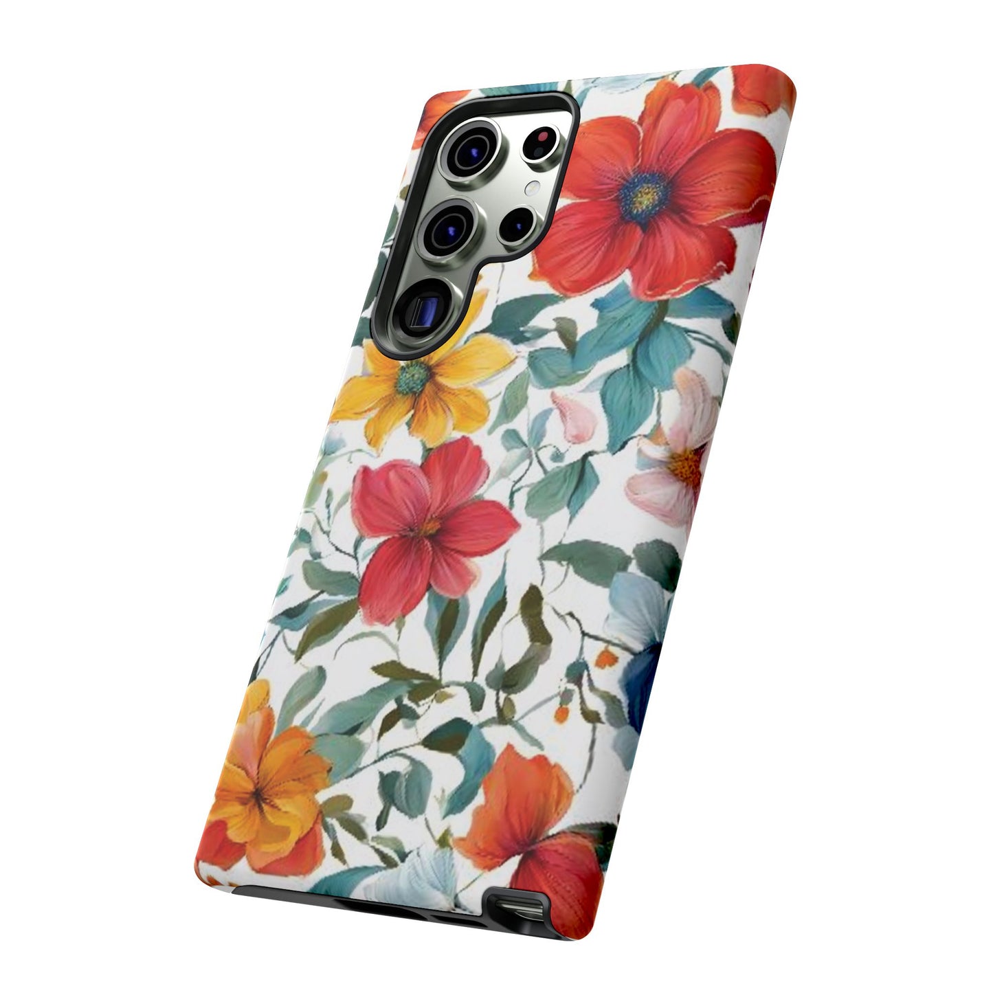 Floral Phone Cases for  iPhone, Samsung Galaxy, and Google Pixel devices - Double layers for extra durability and protection