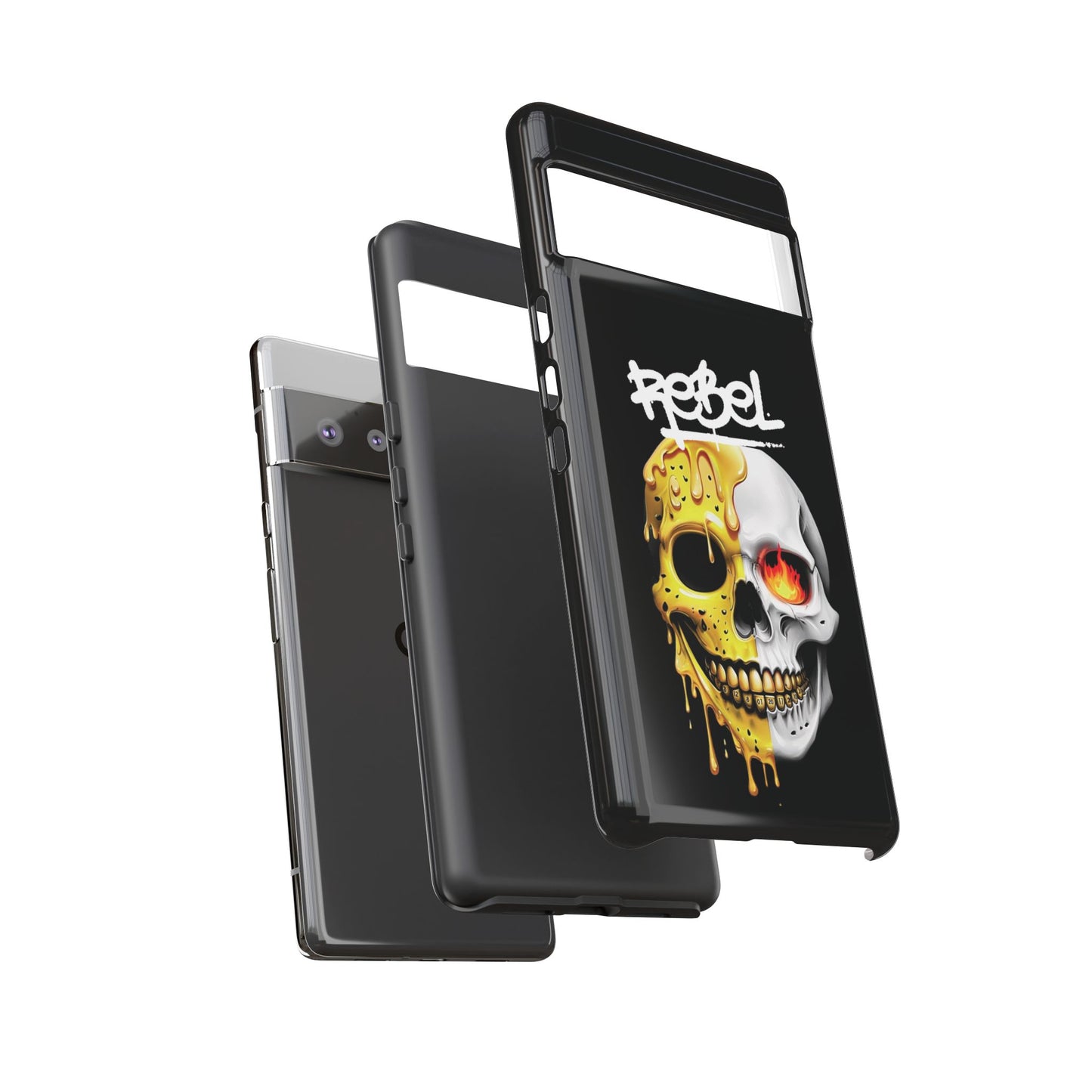 Rebel Skull Phone Case - Black