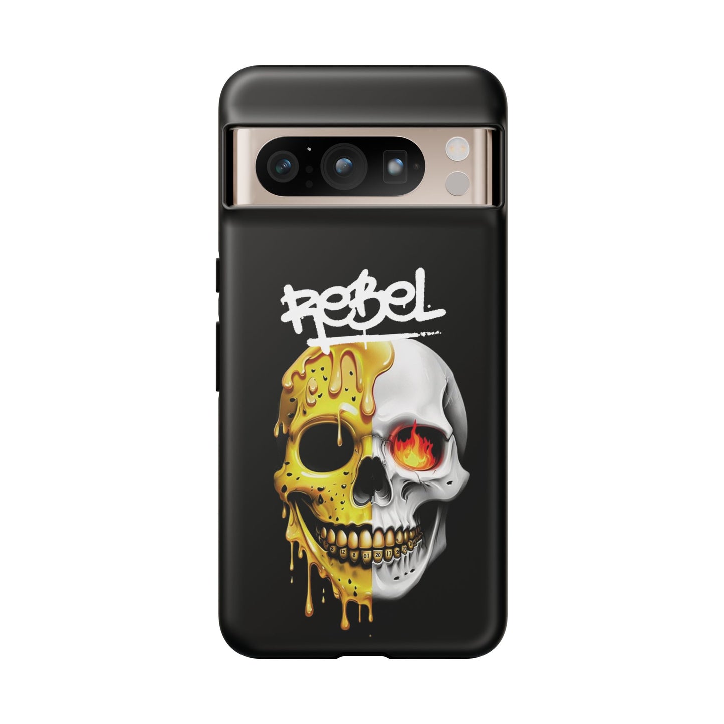 Rebel Skull Phone Case - Black