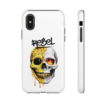 Rebel Skull Phone Case - White