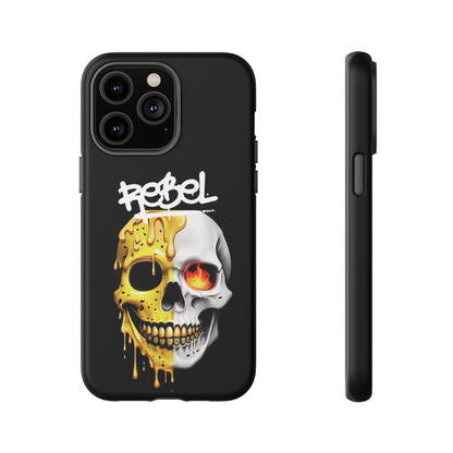 Rebel Skull Phone Case - Black