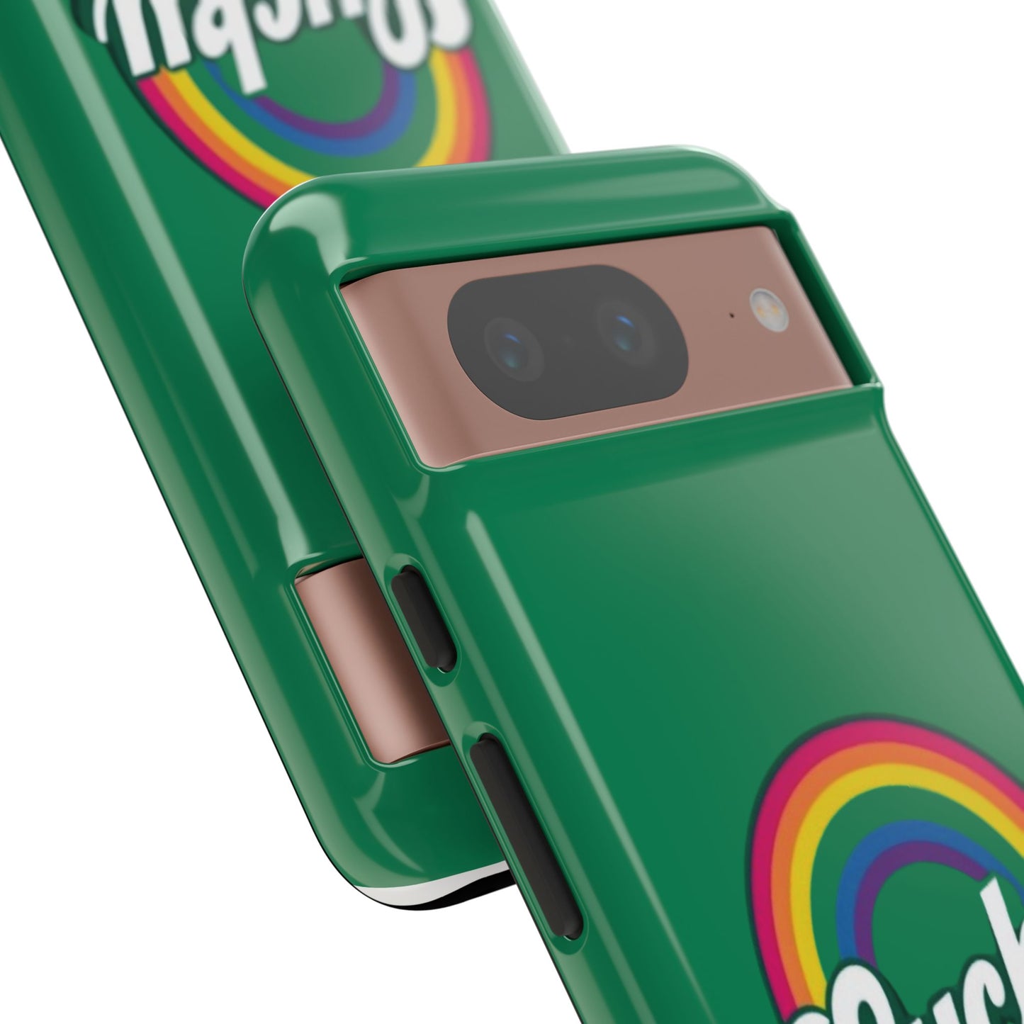 Lucky Rainbow Tough Phone Cases, iPhone, Samsung Galaxy, Google Pixel, Choose any phone model