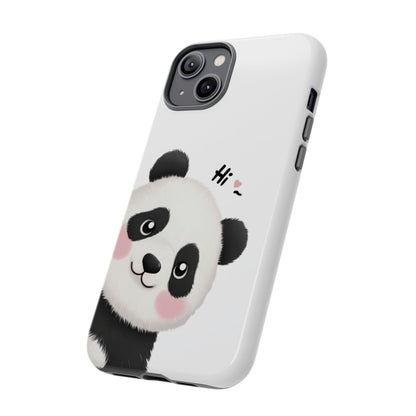 "Hi Cute Panda" Phone Case for iPhone, Samsung Galaxy, and Google Pixel devices