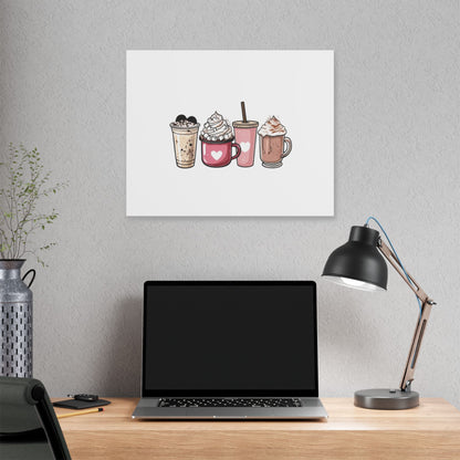 "Coffee Love" Classic Stretched Canvas. With 20 different sizes to choose