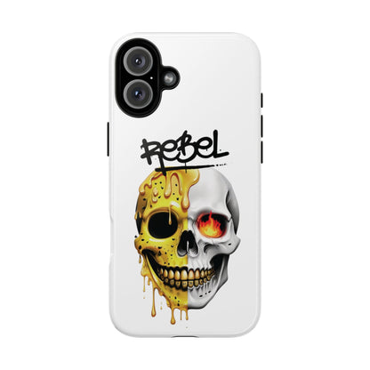 Rebel Skull Phone Case - White