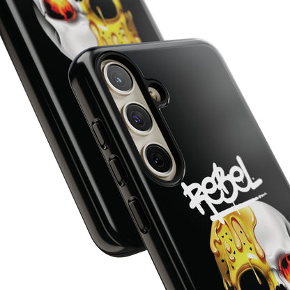 Rebel Skull Phone Case - Black