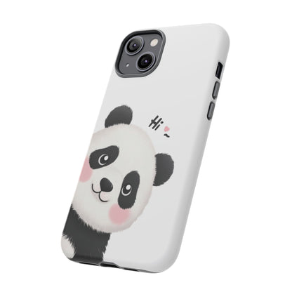 "Hi Cute Panda" Phone Case for iPhone, Samsung Galaxy, and Google Pixel devices