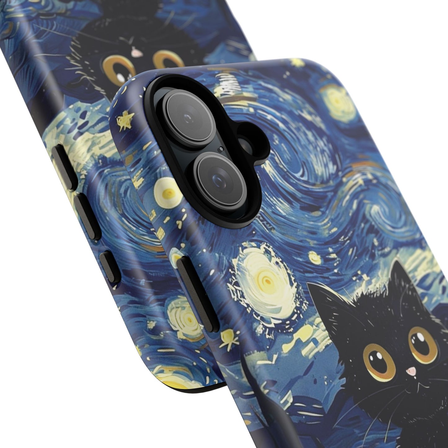 Cat under the stars, cute phone cases, Extra durable, Tough Cases, Pick your size