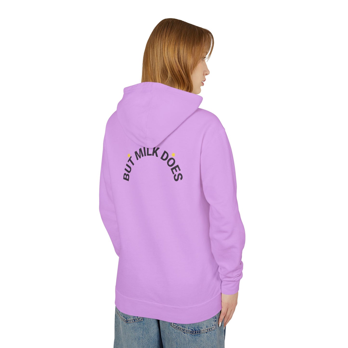 "Karma has no expiration date" Hooded Sweatshirt, Front and back design