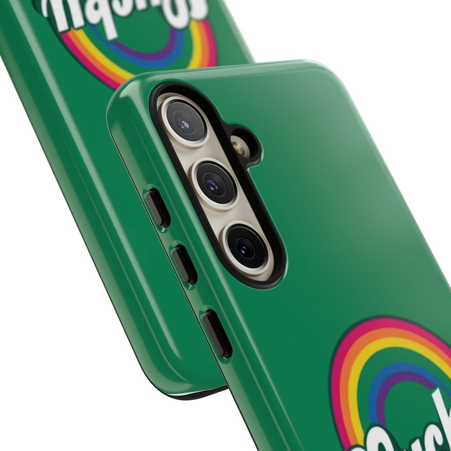 Lucky Rainbow Tough Phone Cases, iPhone, Samsung Galaxy, Google Pixel, Choose any phone model