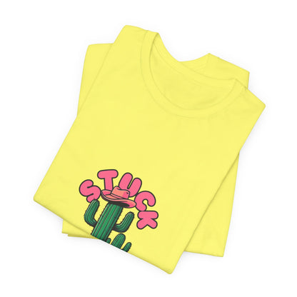 Stuck on You Cactus Tee - Unisex Jersey Short Sleeve T-Shirt