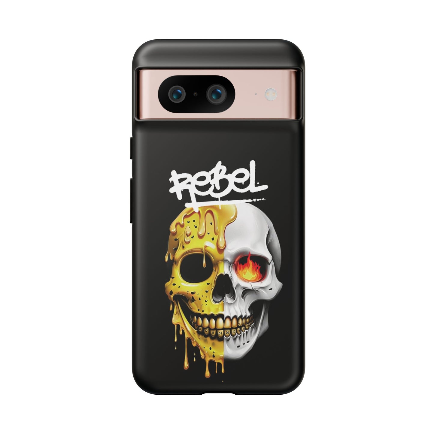 Rebel Skull Phone Case - Black