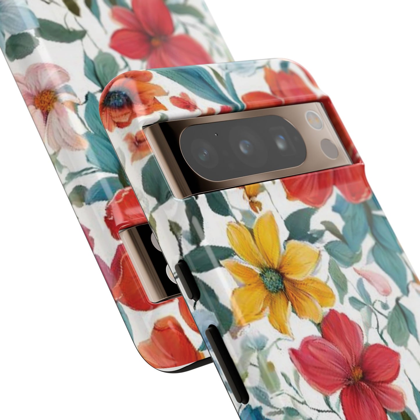 Floral Phone Cases for  iPhone, Samsung Galaxy, and Google Pixel devices - Double layers for extra durability and protection