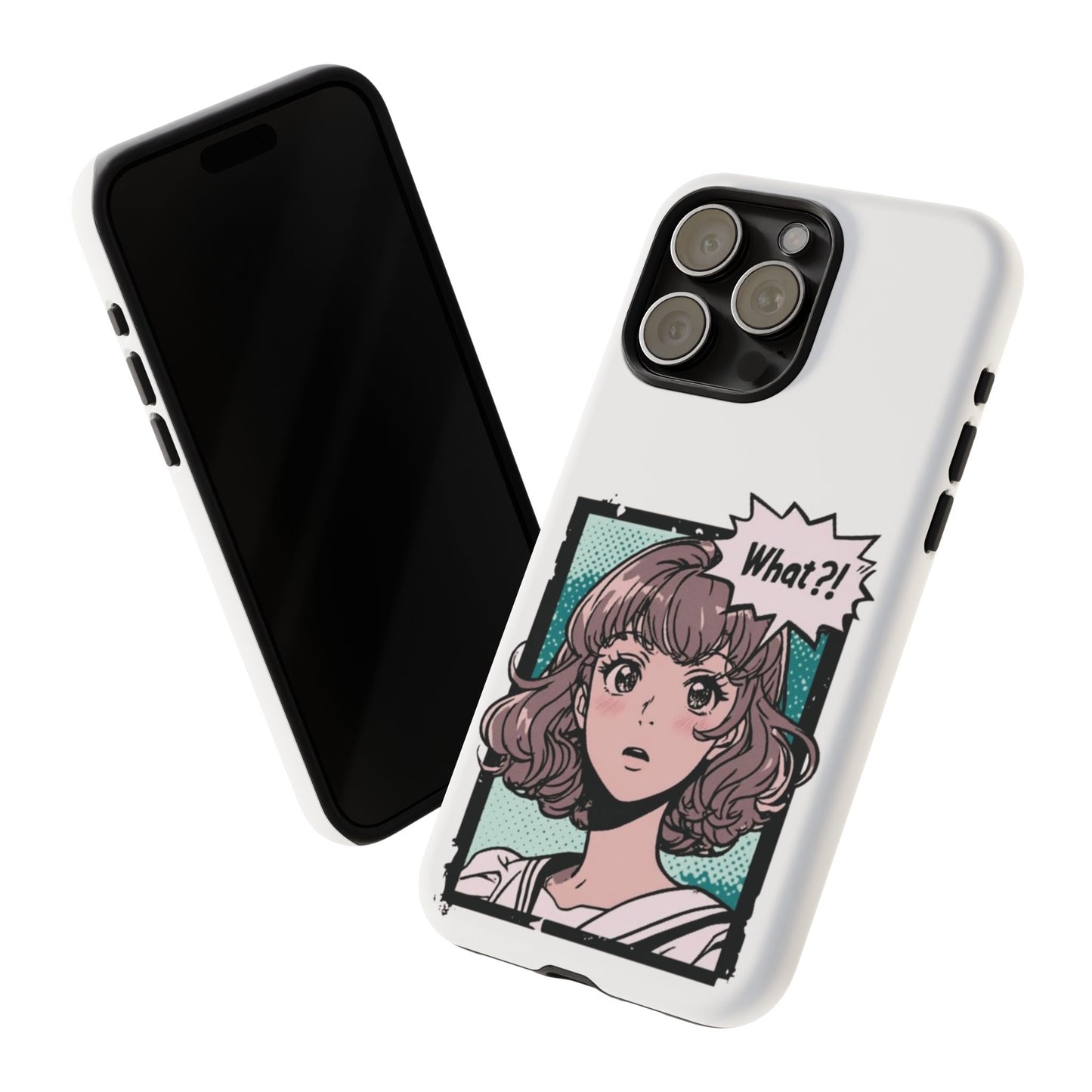 "What?!" Anime Phone Caes - Durable, Tough Cases - iPhone, Samsung Galaxy, and Google Pixel